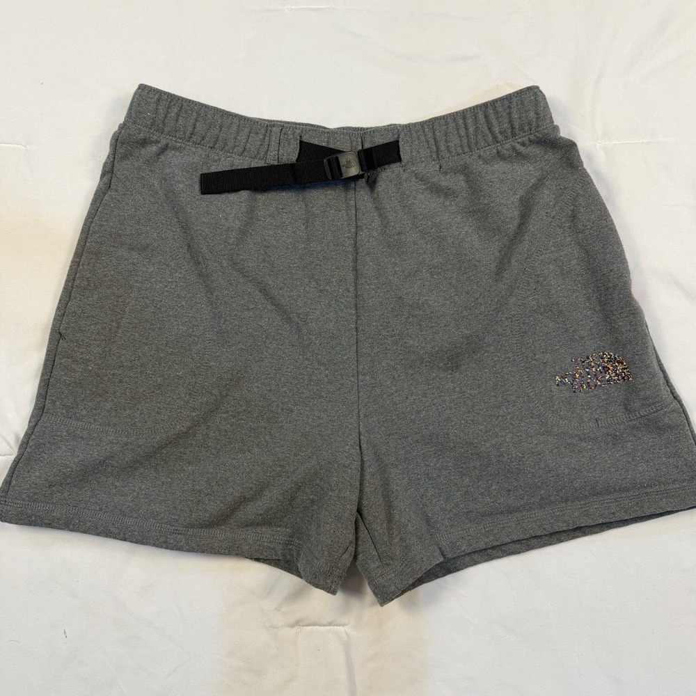 The North Face Men's Circular Design Speckled Fleece Shorts Grey L Gorpcore Eco
